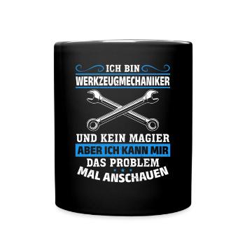 Tool Mechanic - Not a Magician, Just a Genius - Full Colour Mug - black - Front