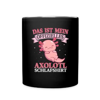 Chemise de nuit officielle Pyjama Axolotl - Mug uni - noir - Devant