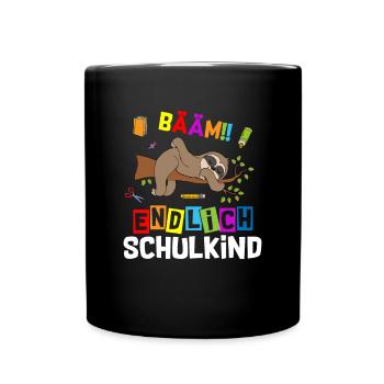 Bääm enfin écolier paresseux - Mug uni - noir - Devant