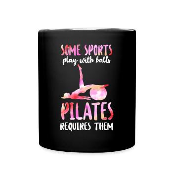 Pilates Instructor Teacher Some - Tasse einfarbig - Schwarz - Vorne