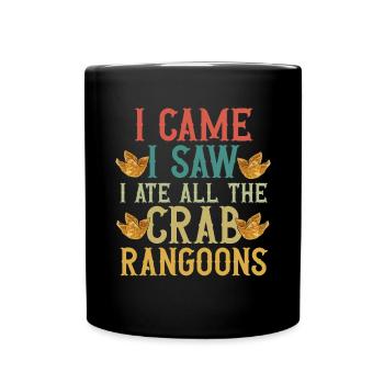 Krabben Rangoon Crab Rangoon - Full Colour Mug - black - Front