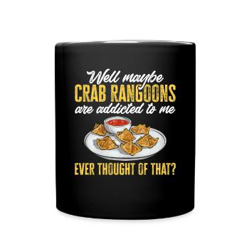 Krabben Rangoon Crab Rangoon - Full Colour Mug - black - Front