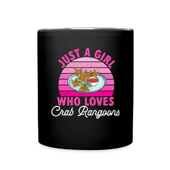 Krabben Rangoon Crab Rangoon - Full Colour Mug - black - Front