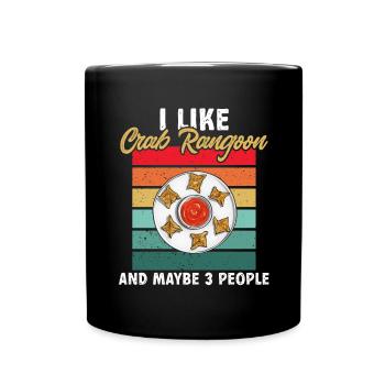 Krabben Rangoon Crab Rangoon - Full Colour Mug - black - Front