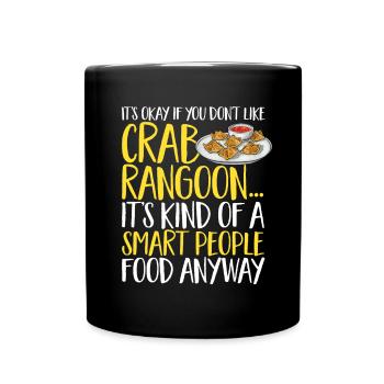 Krabben Rangoon Crab Rangoon - Full Colour Mug - black - Front