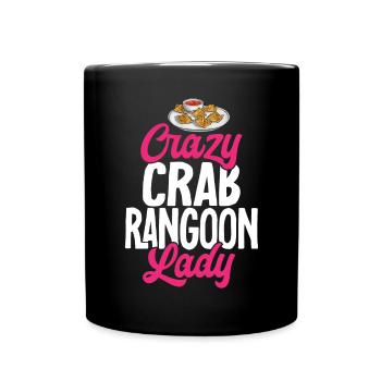 Krabben Rangoon Crab Rangoon - Full Colour Mug - black - Front