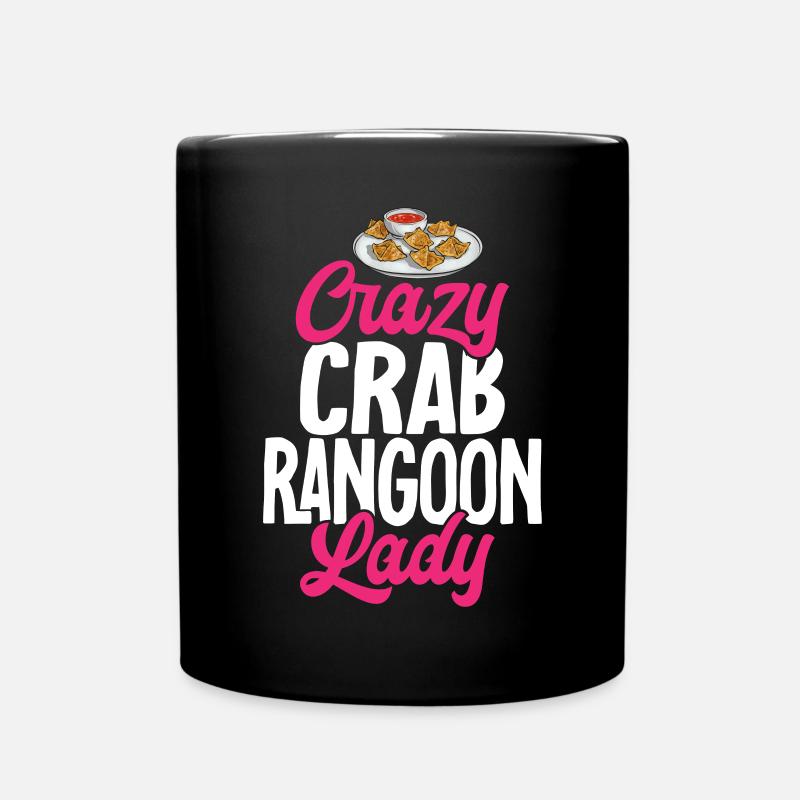 Krabben Rangoon Crab Rangoon - Full Colour Mug - black