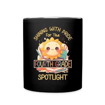 Shinging With Pride 4th Grade Sun Elementary School - Full Colour Mug - black - Front