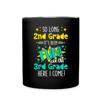 3rd Grade Elementary School Funny Saying Young School - Full Colour Mug - black - Front