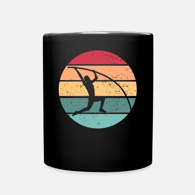 Stabhochsprung Retro Stabhochsprung Stabhochsprung - Tasse einfarbig - Schwarz