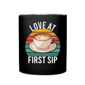Coffee Gifts - Tasse einfarbig - Schwarz - Vorne