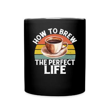Coffee Gifts - Tasse einfarbig - Schwarz - Vorne