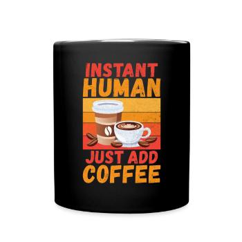 Coffee Gifts - Tasse einfarbig - Schwarz - Vorne