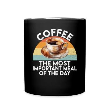Coffee Gifts - Tasse einfarbig - Schwarz - Vorne