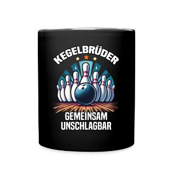 Bowling Brothers Skittles Bowling Club Design for Bowling - Full Colour Mug - black - Front