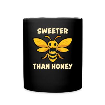 Bienenliebhaber Bienenzüchter Naturfreunde Imker - Tasse einfarbig - Schwarz - Vorne