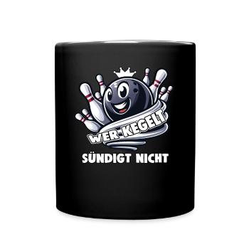 Qui quilles ne pèche pas aux quilles bowling bowling club design - Mug uni - noir - Devant