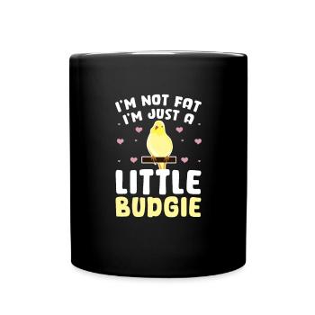 Perruche oiseau animal de compagnie perruche cadeau - Mug uni - noir - Devant