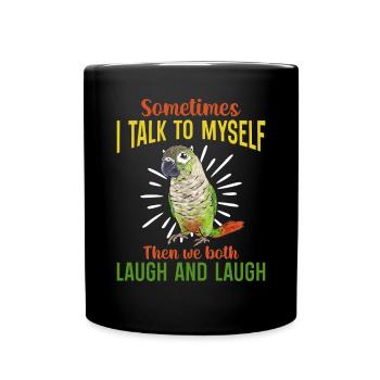 Molina Parakeet Parrot Bird Parakeet - Full Colour Mug - black - Front