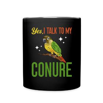 Molina Parakeet Parrot Bird Parakeet - Full Colour Mug - black - Front