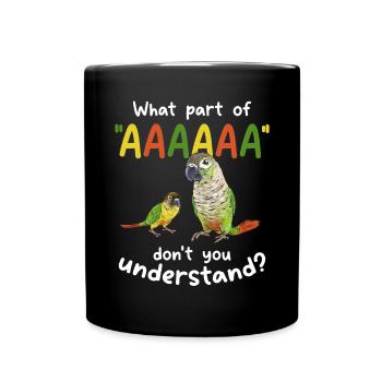 Molina Perruche Perroquet Perruche Oiseau Perruche - Mug uni - noir - Devant