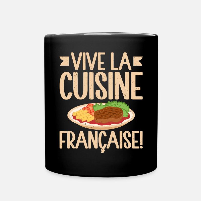 Cadeaux culinaires français - Mug uni - noir