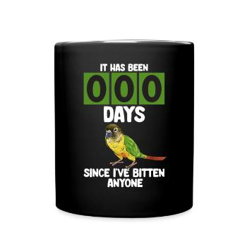 Molina Parakeet Parrot Bird Parakeet - Full Colour Mug - black - Front
