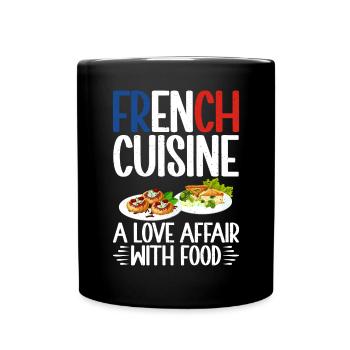 Cadeaux de cuisine française - Mug uni - noir - Devant