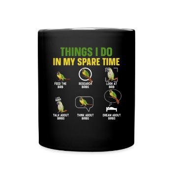 Molina Parakeet Parrot Bird Parakeet - Full Colour Mug - black - Front