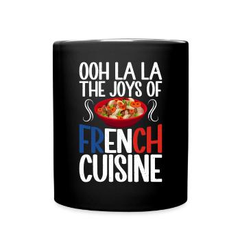 Cadeaux de cuisine française - Mug uni - noir - Devant
