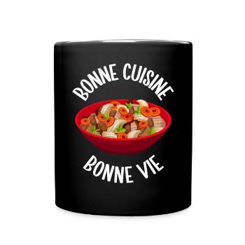French Food Gifts - Full Colour Mug - black - Front