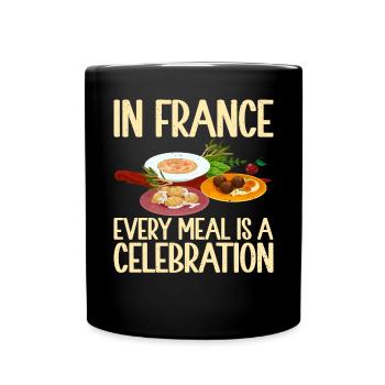 Cadeaux de cuisine française - Mug uni - noir - Devant