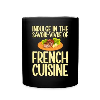 French Food Gifts - Full Colour Mug - black - Front