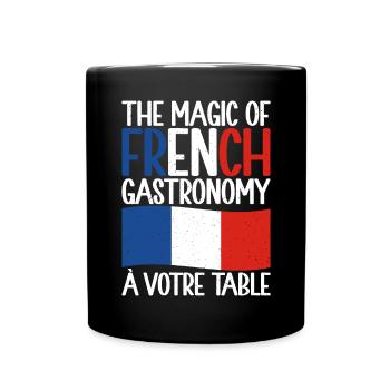 Cadeaux de cuisine française - Mug uni - noir - Devant