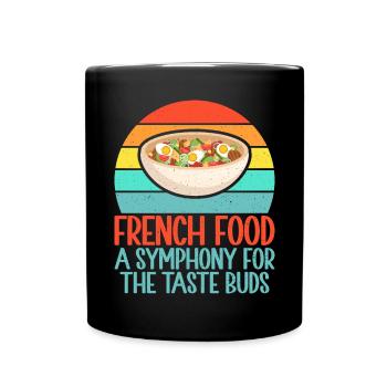 French Food Gifts - Full Colour Mug - black - Front