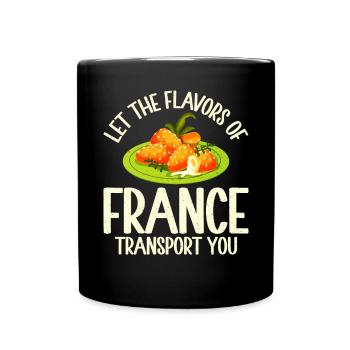 French Food Gifts - Full Colour Mug - black - Front