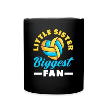 Lustiges Volleyball Geschenk - Tasse einfarbig - Schwarz - Vorne