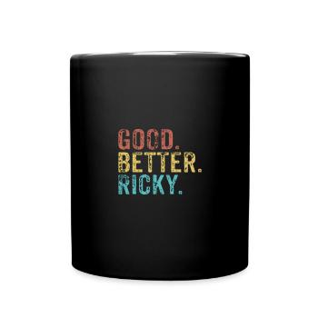 Cool guys are called ricky - Tasse einfarbig - Schwarz - Vorne
