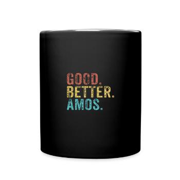 Cool guys are called amos - Full Colour Mug - black - Front