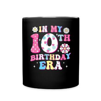 Bienvenue à l’âge du 10e anniversaire - Mug uni - noir - Devant