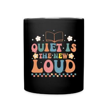 Groovy Reading Librarian Funny Library - Full Colour Mug - black - Front