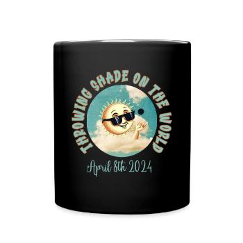 Vintage Rétro Jetant De L’ombre Sur Le Monde - Mug uni - noir - Devant