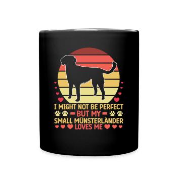 Le petit Münsterlander m’aime quand même - Mug uni - noir - Devant