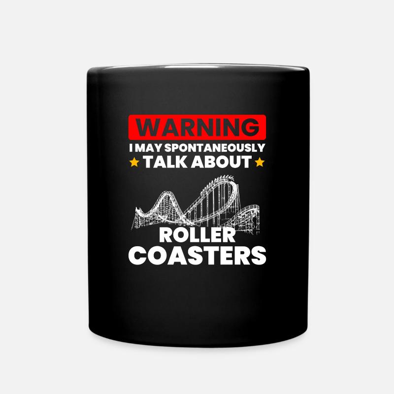 Parlez spontanément des montagnes russes - Mug uni - noir
