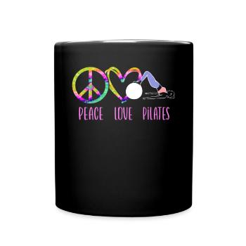 Pilates Instructor Teacher Peace - Tasse einfarbig - Schwarz - Vorne