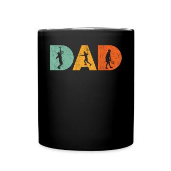 Tennis Dad - Fierté et passion - Mug uni - noir - Devant