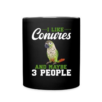 Molina Perruche Perroquet Perruche Oiseau Perruche - Mug uni - noir - Devant