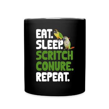 Molina Parakeet Parrot Bird Parakeet - Full Colour Mug - black - Front