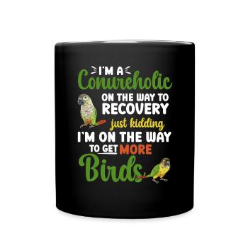 Molina Perruche Perroquet Perruche Oiseau Perruche - Mug uni - noir - Devant