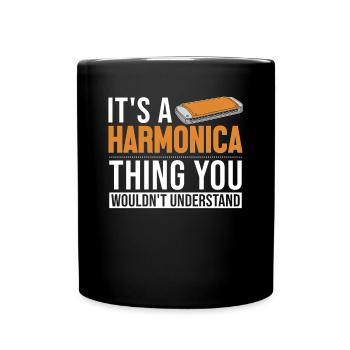 C’est une chose d’harmonica bouche harpe harmoniste - Mug uni - noir - Devant